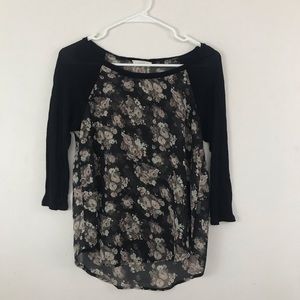 Lush floral mid-sleeve